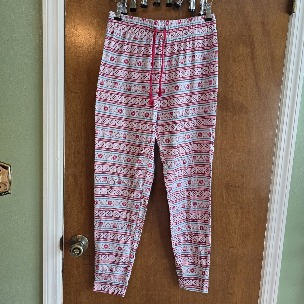 SOFT PJ Pants EIC Holiday/ Christmas Size Medium Jaclyn Drawstring